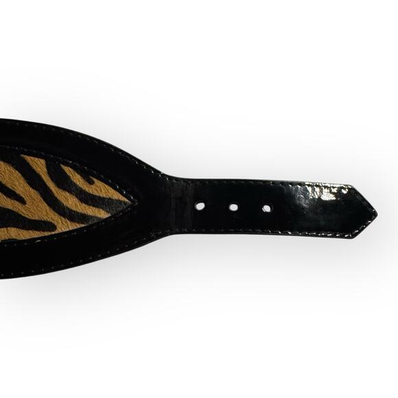 Zebra Print Wide Belt Size Small - Picture 8 of 10